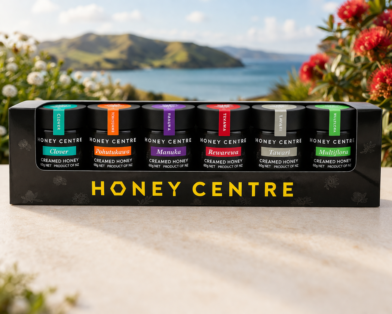 Honey Centre Natural Honey Selection – 6 x 60g Gift Pack - Honey
